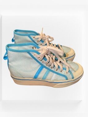 Adidas Nizza Platform Mid Top 'Almost Blue Pantone' , Women’s 7